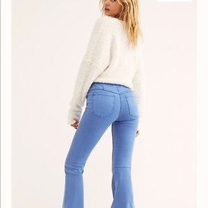 Free people penny pull on flare jeans
